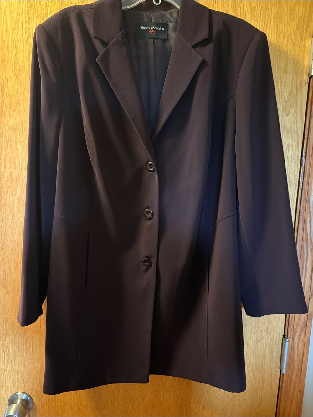 Women's Deep Eggplant colored Single-Breasted Blazer and Slacks
